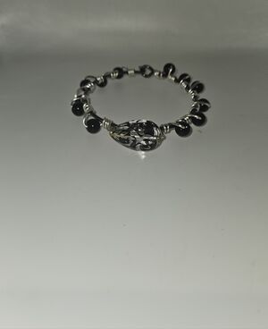 Black and Silver Bracelet